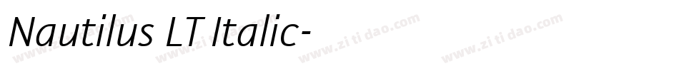Nautilus LT Italic字体转换
